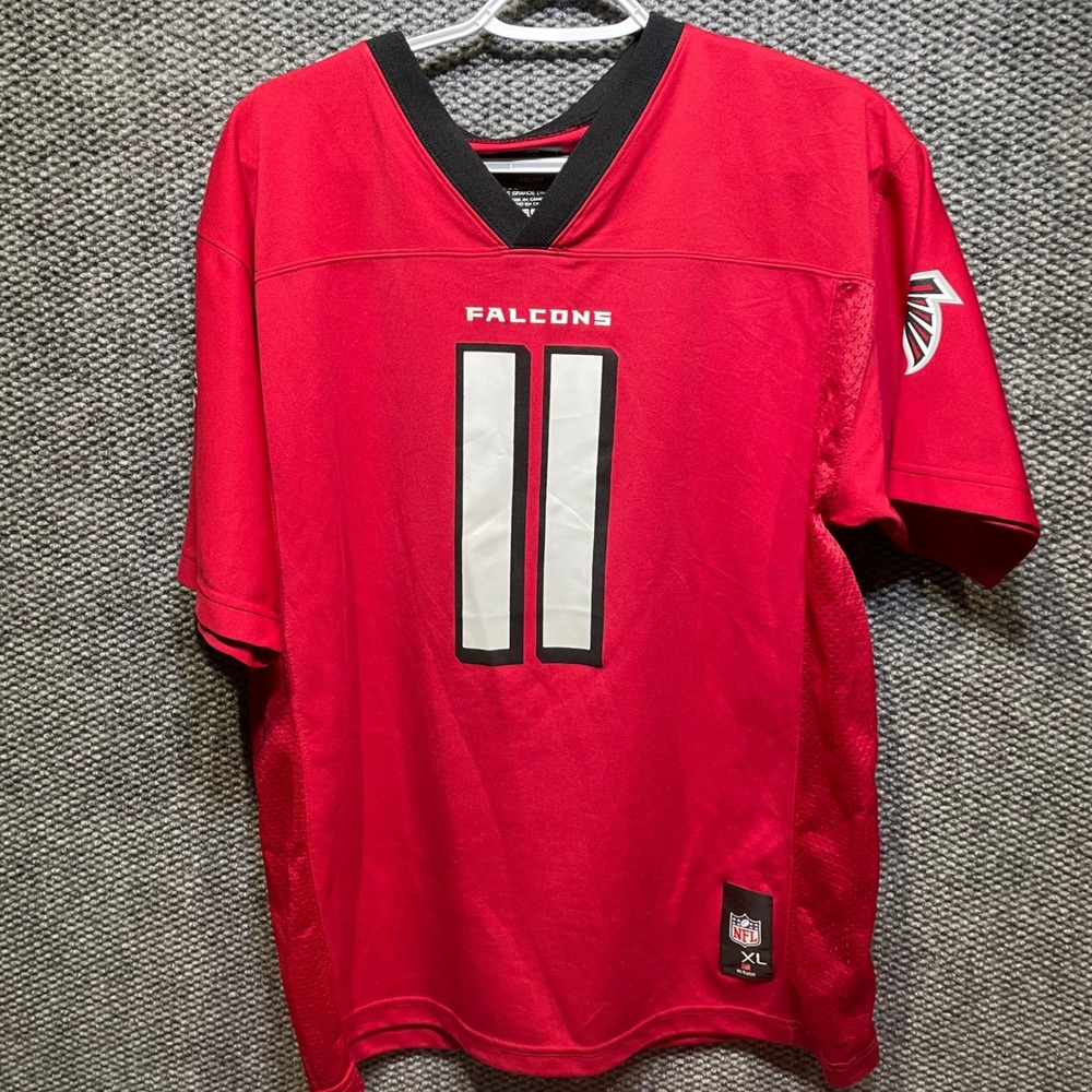 NFL Team Apparel Atlanta Falcons Julio Jones 11 Youth XL Red Football Jersey